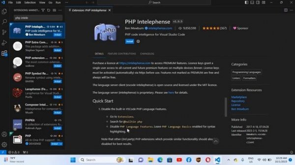 How to Run PHP Using Visual Studio Code 2023 - [ PHP VSCODE ]