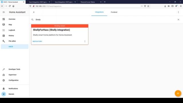 Shelly EM with HomeAssistant and HACS смотреть онлайн