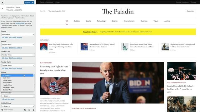 Using Menu Locations | YOOtheme Documentation (WordPress) смотреть онлайн