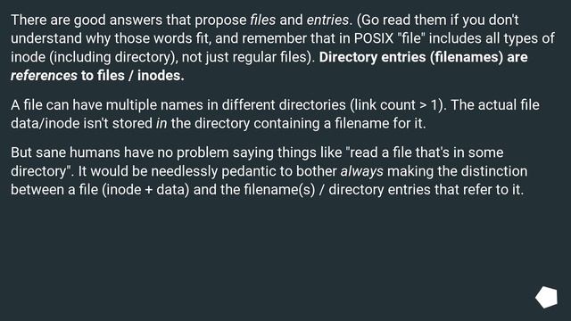 Is there a general term for the items in a directory? смотреть онлайн