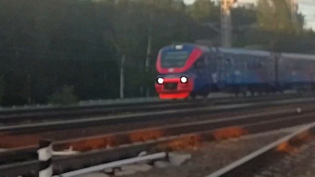 Электропоезд ЭД4М-0306 "Московия" Москва петушки ЭП2Д-0034 Железнодорожная Нижегородская (Ольгино) смотреть онлайн