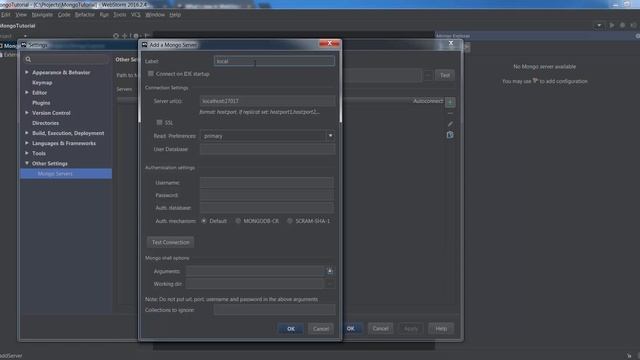 MongoDB Tutorial for Beginners - Configure MongoDB on WebStorm IDE/ JetBrains IDE - Part 2 смотреть онлайн