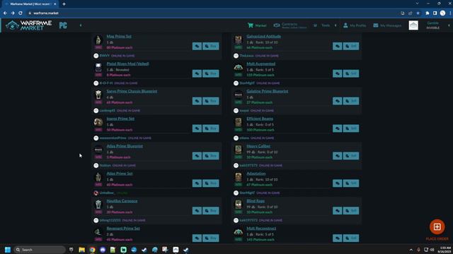 Warframe needs an auction house смотреть онлайн