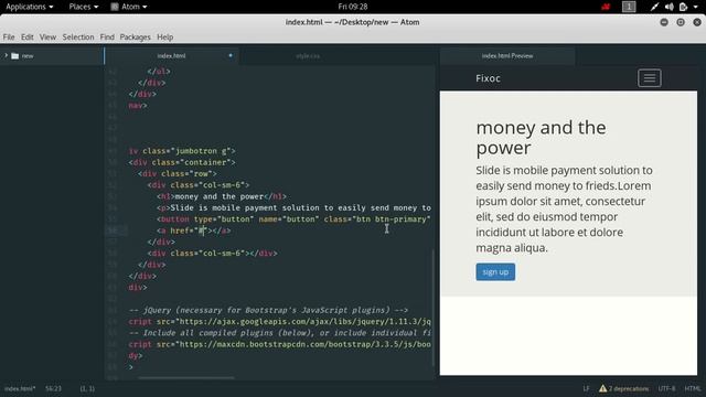 tutorial on coding awesome landing or home page with bootstrap смотреть онлайн