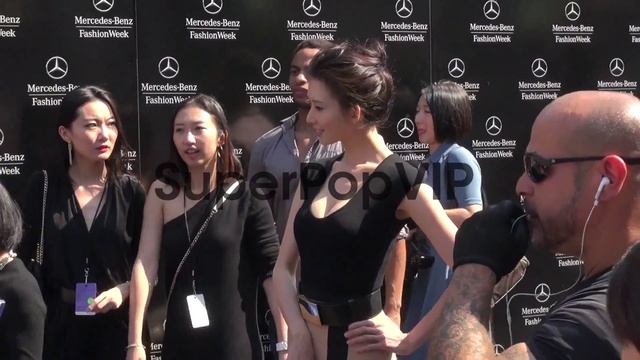 Lin Chi-ling at Spring 2014 Mercedes-Benz Fashion Week in... смотреть онлайн