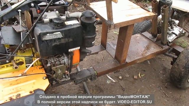 Передний адаптер для дизельного мотоблока Карвер 9 л.с. смотреть онлайн