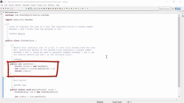 Java Random Number Generation смотреть онлайн
