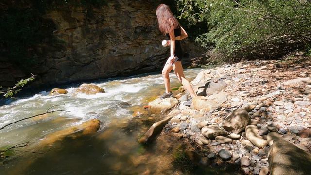 Кемпинг с домашним комфортом у горной реки #camping