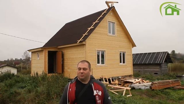Каркасный дом в пос. Турышкино ||| СК Дачник смотреть онлайн