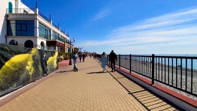 [4K] Имеретинская набережная Сочи Адлер Сириус - walking tour and travel guide for 2021 смотреть онлайн