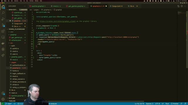 Stream Archive: Connecting to a GraphQL Api with Yew.rs (2022-05-12) смотреть онлайн