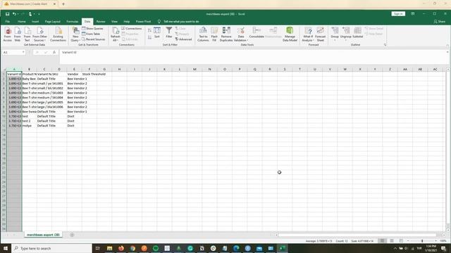Merchbees Low Stock Alert - CSV Export and Excel Data Format смотреть онлайн