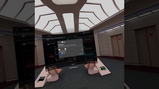 Using X-plore file manager in VR смотреть онлайн