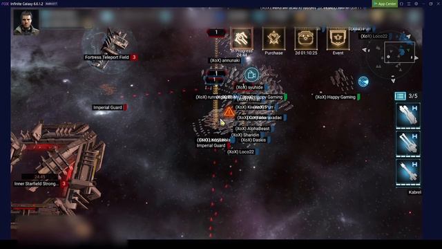 Infinite Galaxy - Inner Starfield Stronghold 3 - Imperial Fortress - Battle смотреть онлайн
