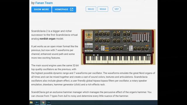 SCANICLAVIA 2- FREE ORGAN EMULATION VST смотреть онлайн