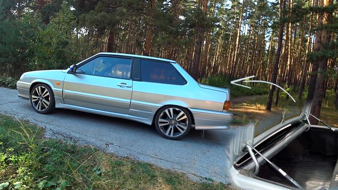 Делаем БАГАЖНИК с КНОПКИ. Ставим ГАЗОЛИФТЫ почти СЕРВОПРИВОД. Автоматическое открытие багажника смотреть онлайн