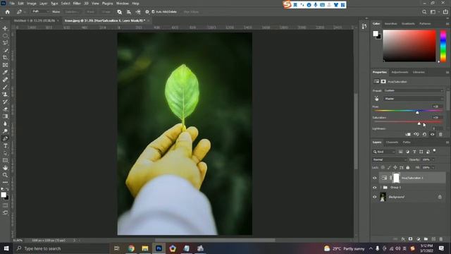 Photoshop Grow Effect Leaf 叶子发光特效 смотреть онлайн