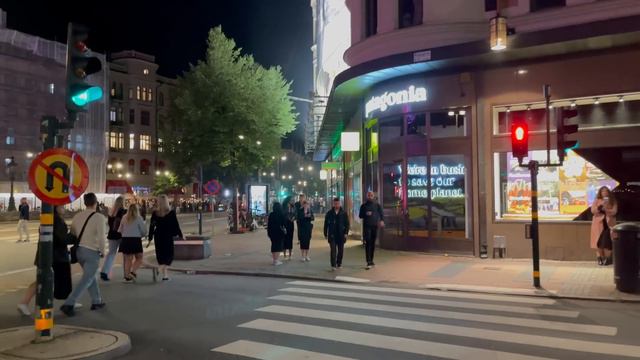 Stockholm Nightlife 4K,Sweden-Summer Walking Tour - Stureplan смотреть онлайн