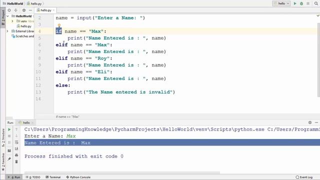 Python Tutorial for Beginners 12 - Python IF...ELIF...ELSE Statements + nested IF statements смотреть онлайн