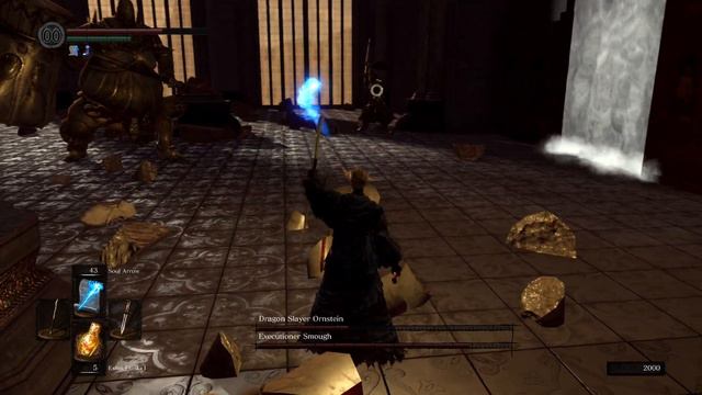 Dark Souls Remastered: Ornstein and Smough Boss Fight (Sorcerer Class) смотреть онлайн