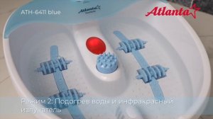 Ванночка для ног гидромассажная Atlanta ATH 6411 (blue)