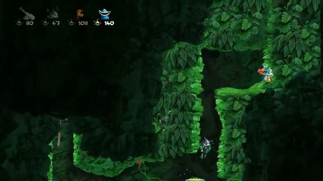 Rayman Legends (4 Players) #65 Back To Origins - Jibberish Jungle - Climb Out смотреть онлайн