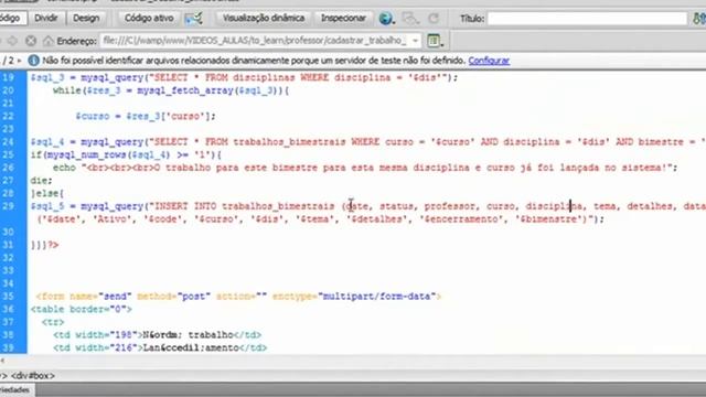 Sistema Escolar Semi-Automático em PHP & Mysql - Aula 9.1 смотреть онлайн