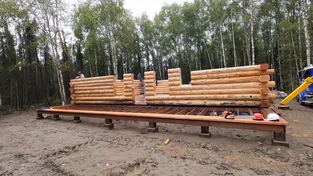 We Build Our Alaska Log Cabin - Family Of 7 смотреть онлайн
