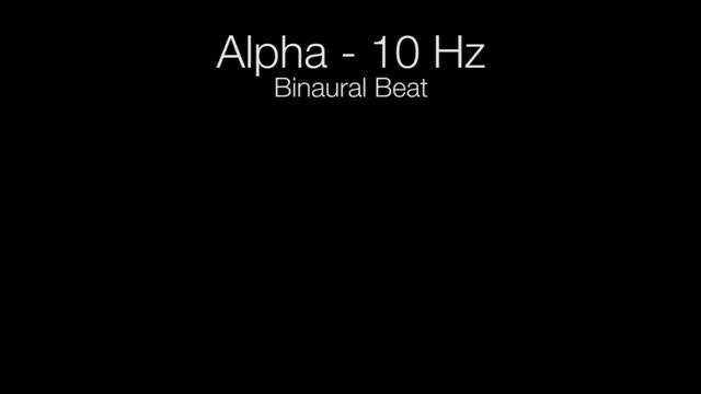 'Serotonin Release' Alpha Binaural Beat - 10Hz (1h Pure) смотреть онлайн