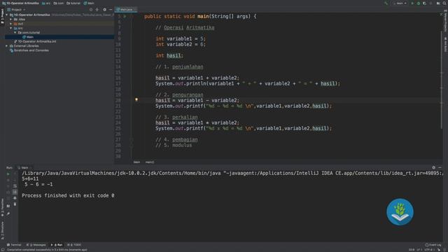 Belajar Java [Dasar] - 10 - Operator Aritmatika смотреть онлайн