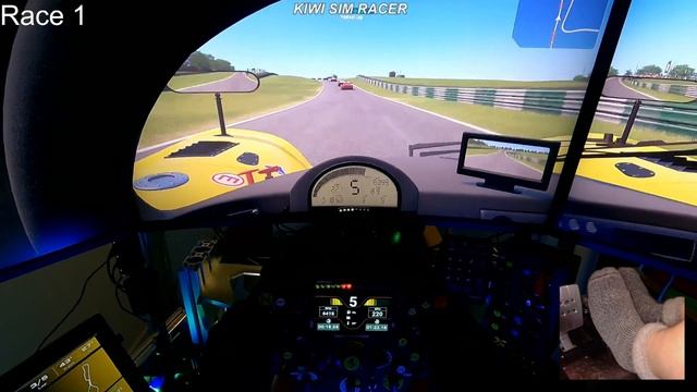 SF1000 Thrustmaster steering wheel in AMS2 Cadwell Park смотреть онлайн