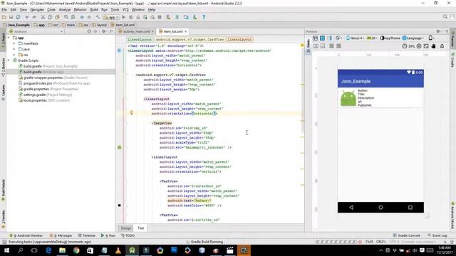 How to Fetch JSON data using Volley(Part 5)+RecyclerView+CardView смотреть онлайн