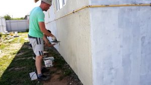 Короед. Декоративная штукатурка короед. Облицовка дома.