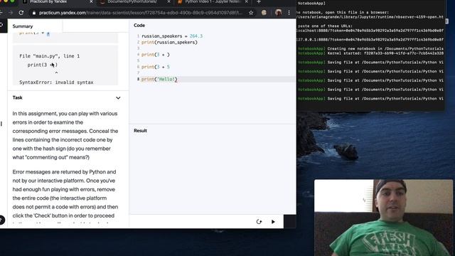 Ep. 4: Yandex Practicum Lesson 1: Python Print, Variables, and Basic Math смотреть онлайн