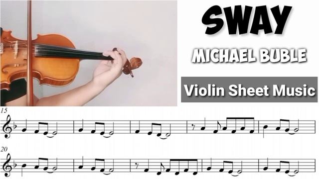 [Free Sheet] Sway - Michael Buble [Violin Sheet Music] смотреть онлайн