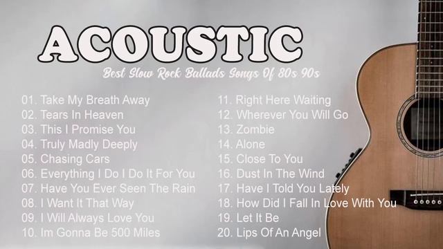 Best Slow Rock Ballads Songs Of 80s 90s ~ Relaxing Old Music