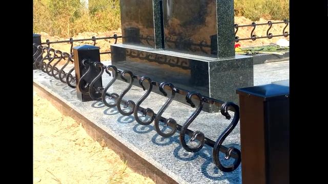 Ковка на кладбище, кованые оградки на могилу, простая модель смотреть онлайн