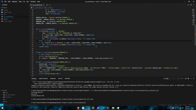 Monero Wallet RPC Quickstart (Python) смотреть онлайн