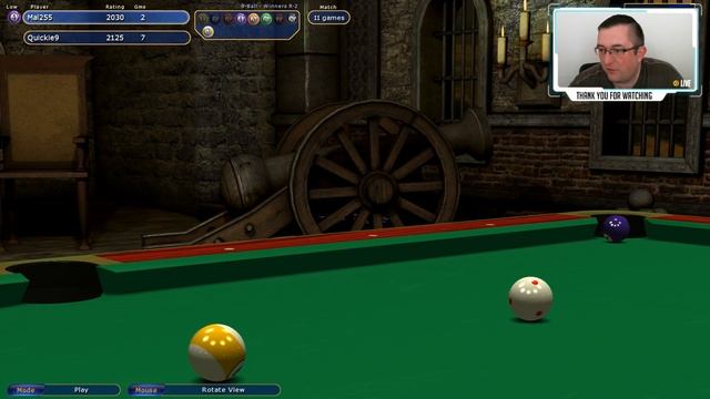 Virtual Pool 4 | Mal255 vs Quickie9 | Sunday Morning Chat & Pool смотреть онлайн