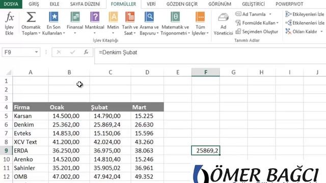 Excel Aralıklar ve Dolayılı İşlevi- 043.video | Ömer BAĞCI смотреть онлайн