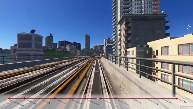 Cities Skylines - First Person Light Rail Ride - Alken смотреть онлайн