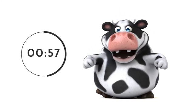 🐮 Moo Moo Time! 2 Minute Timer Happy Music For Kids