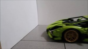 ? LEGO technic car CRASH TEST ? 80 KM/H - Lego Lamborghini Sian CRASH TEST