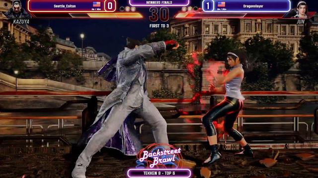 Seattle_Colton (Kazuya) vs Dragonslayer (Jun) - Tekken 8 Winners Finals - Backstreet Brawl #2 смотреть онлайн