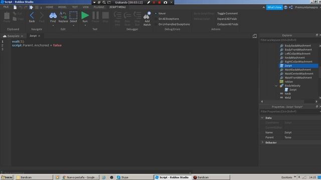 Como hacer que un ragdoll salga disparado en roblox (Body Velocity) [ROBLOX STUDIO] смотреть онлайн