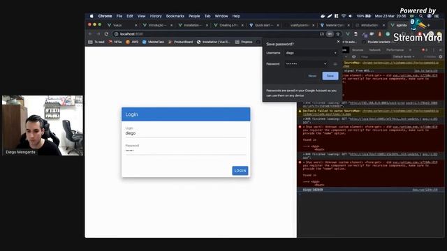 Criando uma Aplicação Front End com Javascript VueJs com Diego Mengarda смотреть онлайн