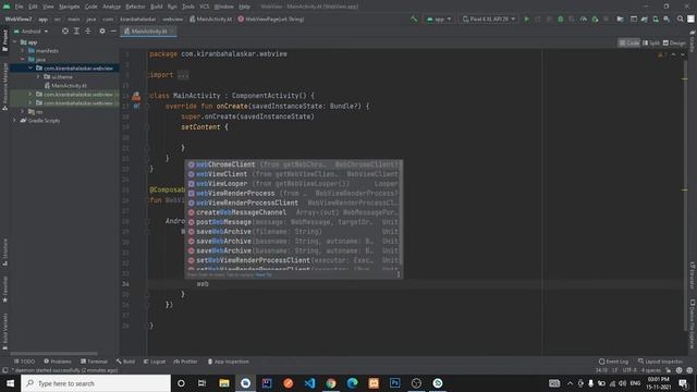 WebView With Jetpack Compose in Android Studio | Kotlin | Jetpack Compose | Android Tutorials смотреть онлайн