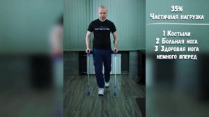 Техника ходьбы на костылях