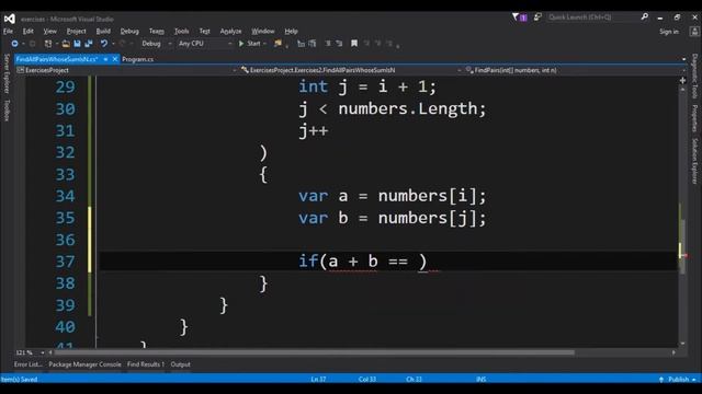 find all pairs whose sum is n in c# смотреть онлайн
