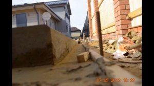 Укладка гранитной плиты .Строим автостоянку в частном владении . Мостовая Ру.